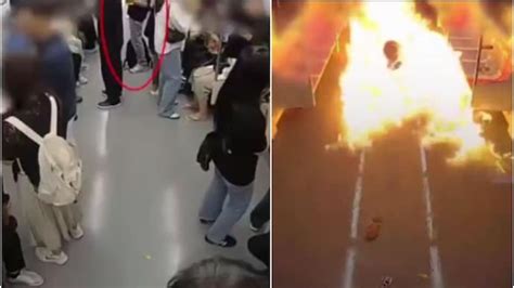 Seoul man frustrated over divorce sets fire to subway video goes viral ...