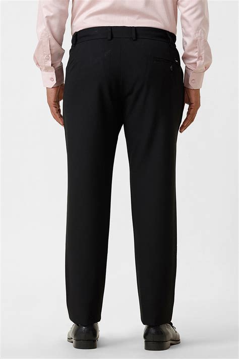 Black Stretchable Trousers For Men | Mens Stretch Pants | Trousers
