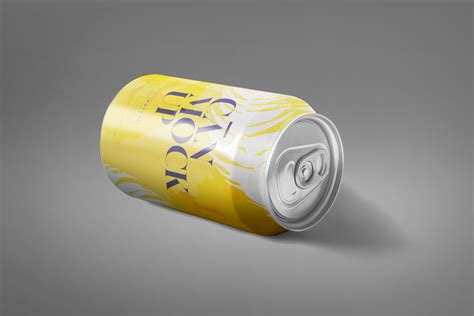 Top View Soft Drink Can Mockup for Packaging Design | ZippyPixels