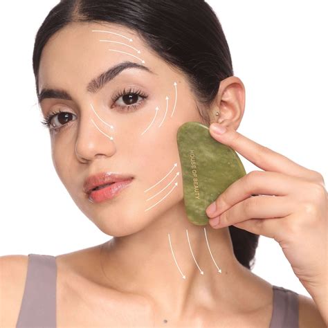 House of Beauty Jade Guasha (1 piece) for Sculpting, Skin Tightening ...