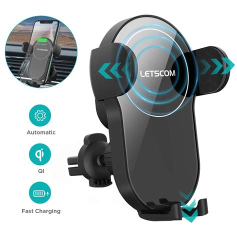 Buy LETSCOM Wireless Car Charger,15W Qi Fast Charging Car Charger Auto ...