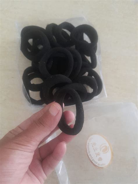 Zintalic Best & Lowest Neon Black Rubber Hair bands For Girls & Women ...