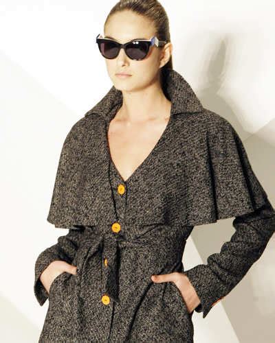 A model displays a creation as part of Cori Fall/Winter 2009/10 ...