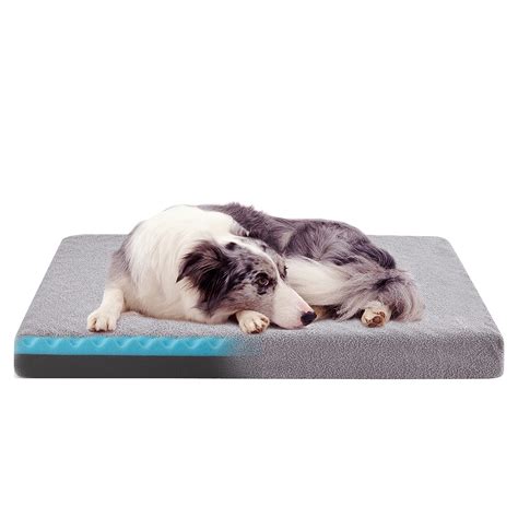 WATANIYA PET Cooling Dog Beds for Large Dogs, Memory Foam Washable Dog ...