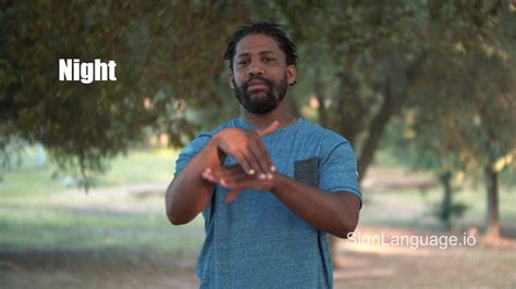 night in ASL - Example # 5 - American Sign Language