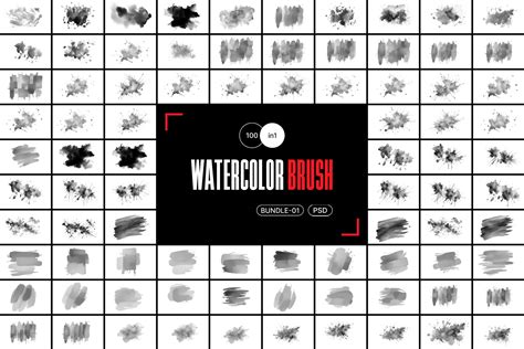 Photoshop Action - Elegant Watercolor Brush Bundle