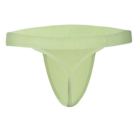 Bruchi Club Side String Wild Green See Through Men Thong – Bruchiclub
