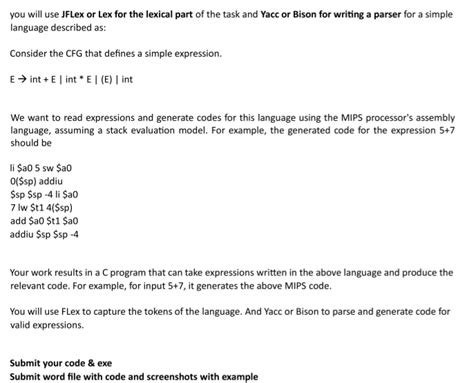 Using Bison with Lex for C Language 的图像结果