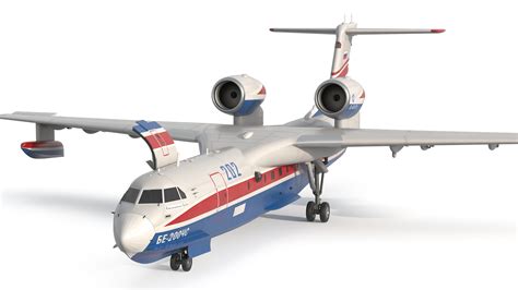 3D model Beriev Be 200 Altair Aircraft Rigged for Maya | 3D Molier ...