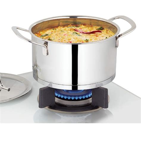 Borosil 1.6 L Stainless Steel Casserole Impact Bonded Tri-Ply Bottom ...