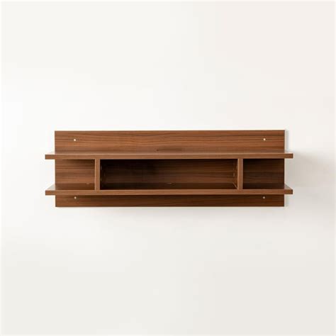 Buy Helios Liam Floating Shelf TV Console Unit - Brown from Helios by ...