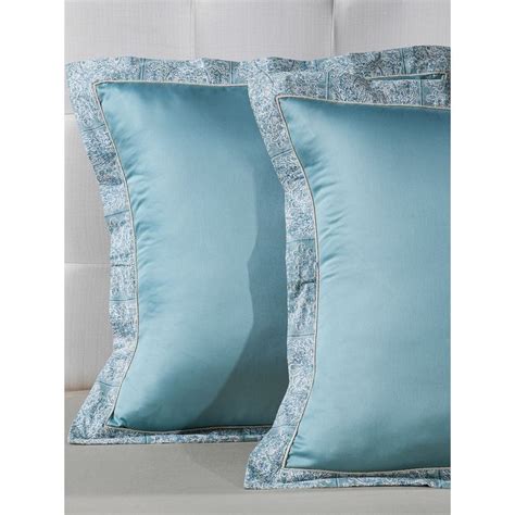 Buy Maspar Blue Soft & Stylish Cotton 400TC Pillow Covers (Pack of 2 ...
