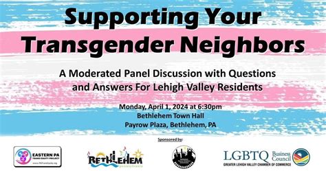 Supporting Your Transgender Neighbors - A moderated panel event for ...