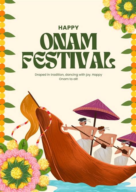 Explore Free Customizable Onam Poster Design Templates | Canva