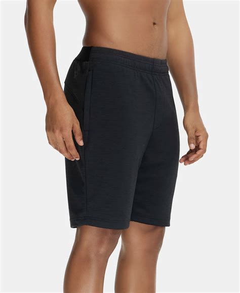 Buy Lightweight Microfiber Shorts with Zipper Pockets and StayFresh ...