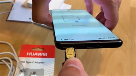 How to change SIM card of a Huawei P30 Pro replace nano SIM card in Huawei dual - sim Smartphone DIY