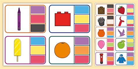 Colours Peg Matching Game (teacher made) - Twinkl