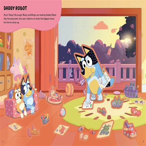 Bluey Let's Stick! Sticker Scenes Book — Toycra