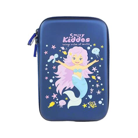 Smily Kiddos Single compartment eva pencil case - Mermaid Theme Blue ...