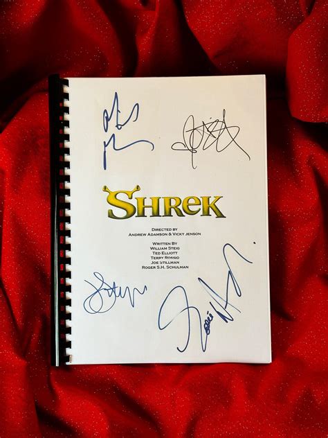 SHREK Signed Movie Script, Birthday Gift, Movie Gift, Film Script ...
