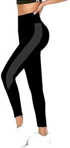 KGN HUB Color Block Women Black Tights - Buy KGN HUB Color Block Women ...