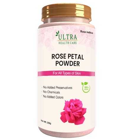 Ultra Healthcare Rose Petal Powder for | Skin glow | Tan removal | Hair ...