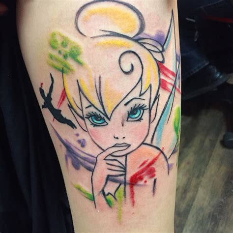 Black Tinkerbell Tattoos