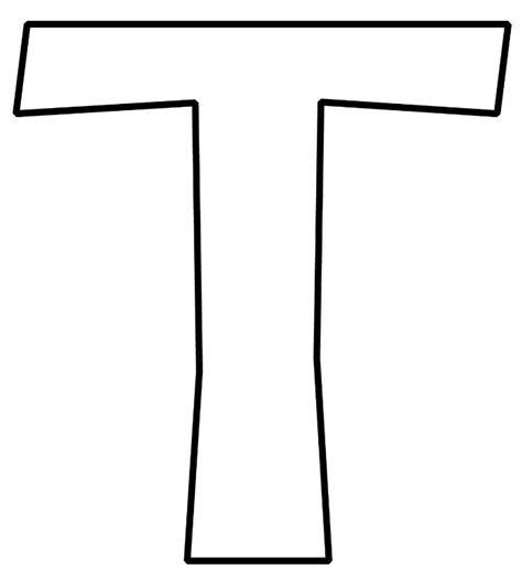 Printable Bubble Letter T