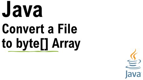 Image result for Java Convert Object to Byte Array