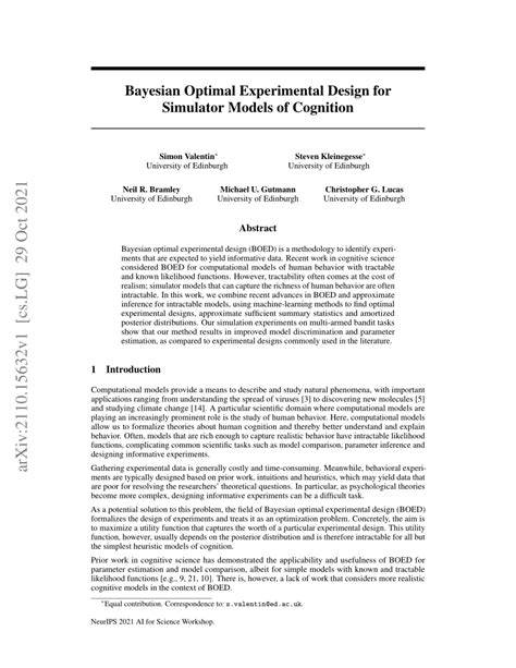 Bayesian Experimental Design Applications 的图像结果