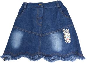 JAYAS CREATION Washed Girls Flared Blue Skirt - Buy JAYAS CREATION ...