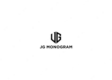 Premium Vector | Jg monogram logo design vector illustration