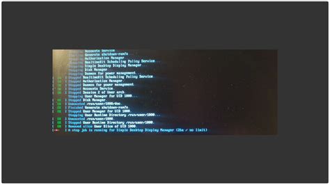 a stop job is running for simple desktop display manager / Applications ...