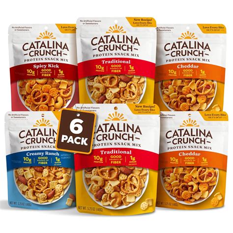Amazon.com: Catalina Crunch Protein Snack Mix with Cheese Crisps | 10g ...