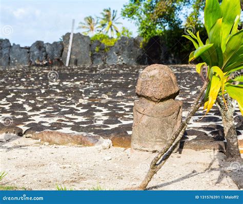 Marae Taputapuatea Temple Complex. Aerial View. Raiatea Island. Leeward ...