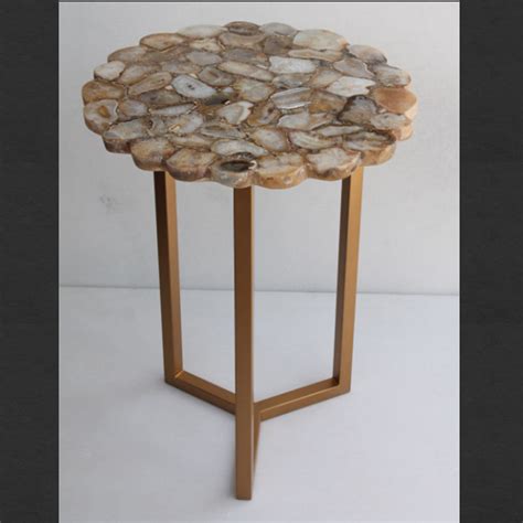 Stone Plus India Golden Agate Flower Table – Opulent Homes