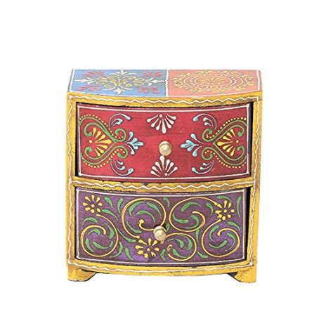 Buy APKAMART Handicraft Jewelry Box - 6 Inch Height - Wooden Decorative ...