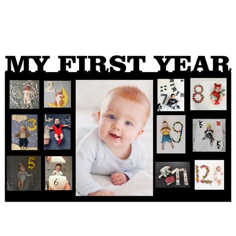 StarLaser Personalized 1st Year Photo Frame For New Born Baby | Best ...