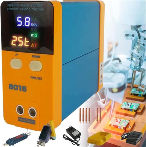 Amazon.com : NYMFEA Handheld Battery Spot Welder,801b Battery Spot Welder 11.6 Kw Capacitor ...