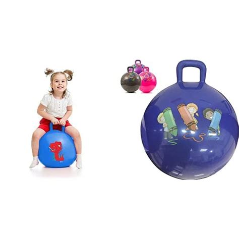 Storio Sit and Bounce Rubber Hop Ball for Boys Girls Toys, 17 Inches ...