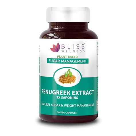 Buy Bliss Welness Pure Fenugreek Extract with 3X Saponins 1000mg ...