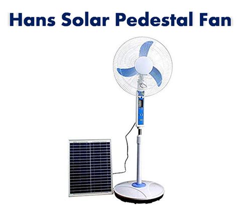 Solar Pedestal Fan - ☀️HANS SOLAR ♻️