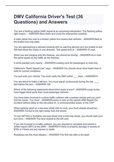 Image result for All 30 Questions On DMV Test Real Machine