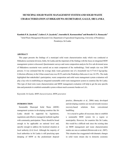 Image result for Abstract On Municipal Solid Waste Management