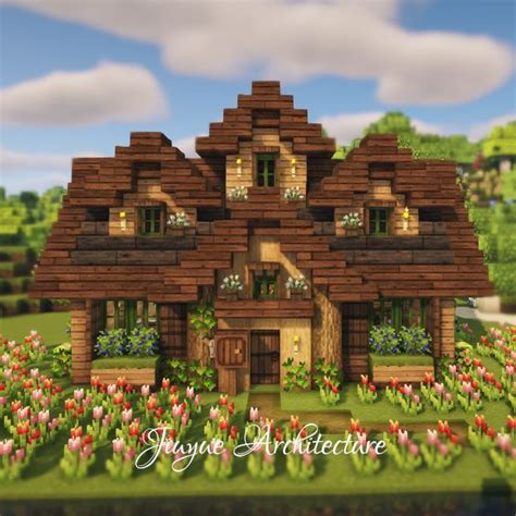 Image result for Aesthetic Minecraft Cottage Tutorial