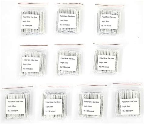 1000 pcs 60mm heat shrinkable splice protection sleeves for fiber fibre ...