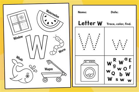 Letter W Worksheet