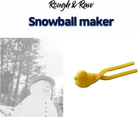 Buy ROUGH & RAW, Snowball Maker Tool with Handle for Snow Ball Fights ...