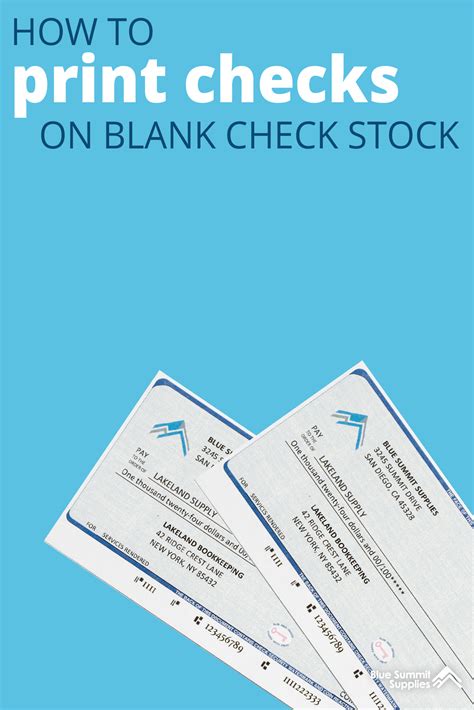 Printable Quickbooks Checks