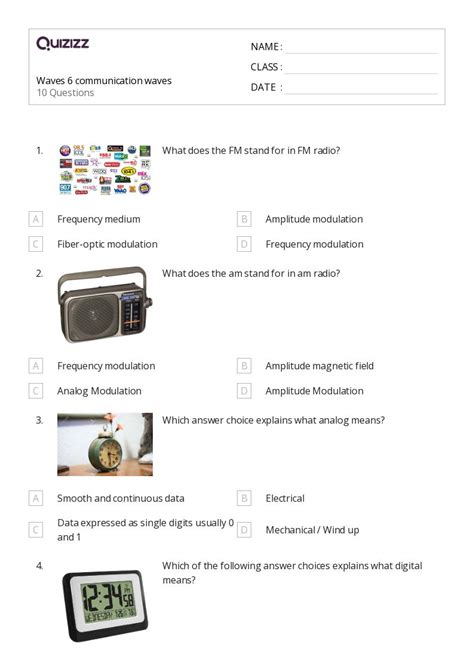 50+ Waves worksheets for 8th Class on Quizizz | Free & Printable